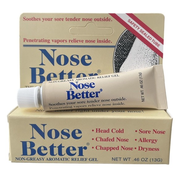 Nose Better Non Greasy Aromatic Relief Nasal Gel 0.46 Oz EXP 8/24 - Picture 1 of 5